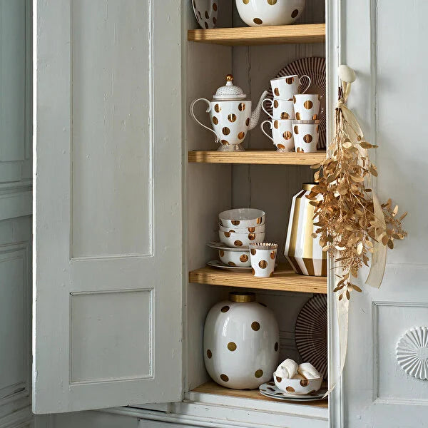 Beyaz Metal Vazo 32 Cm Dot Delight Collection by Pip Studio
