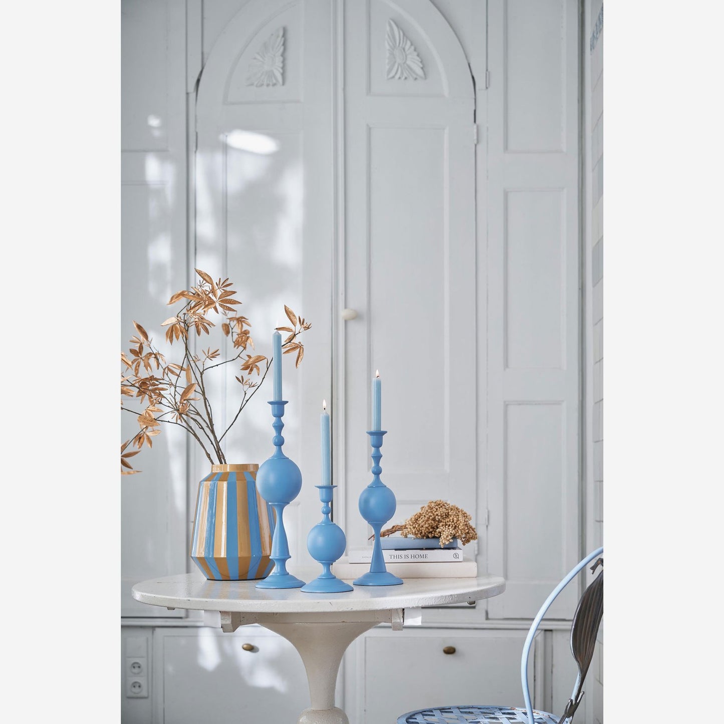 Mavi Metal Vazo 24X29 Cm Dot Delight Collection by Pip Studio