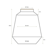 Mavi Metal Vazo 24X29 Cm Dot Delight Collection by Pip Studio