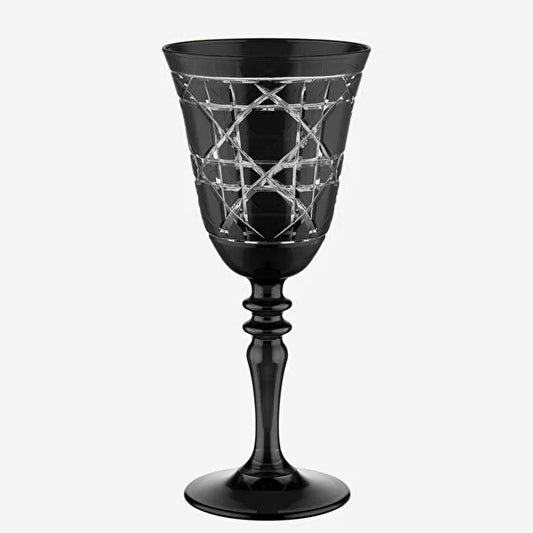Chiara Alessi Gloria Siyah Cam Kadeh 270 ml