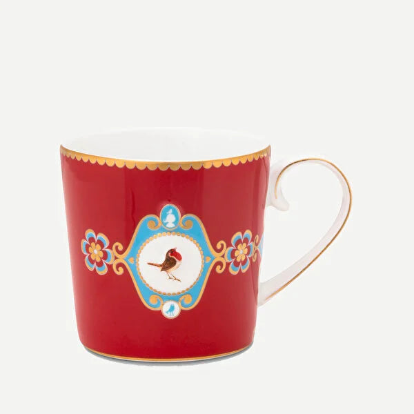 Pip Studio Love Birds Kırmızı Porselen Kupa 51002317 (150 ml)