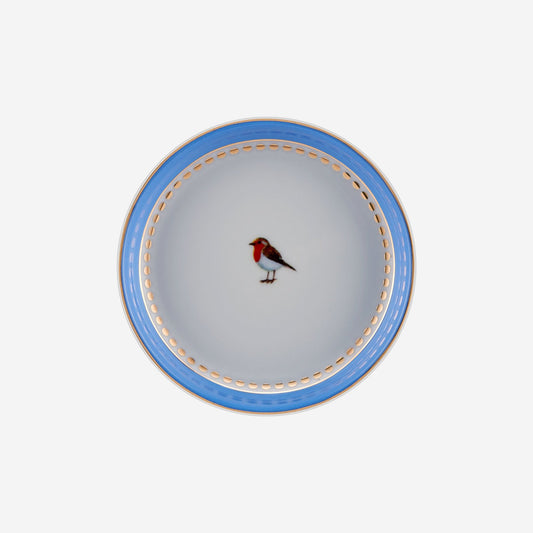 Mavi Porselen Çay Tabağı 9 Cm Love Birds Collection by Pip Studio