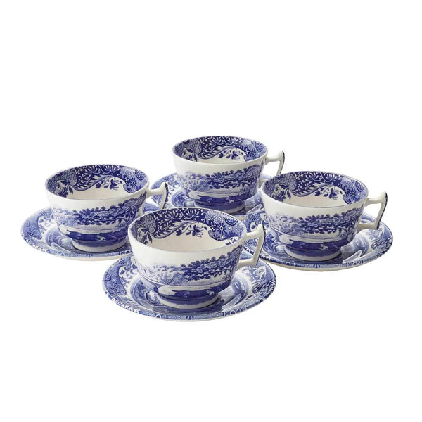 Spode Blue Italian 4'lü Çay Fincanı Seti – 200 ml
