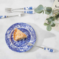 Spode Blue Italian Porselen Saplı 6'lı Tatlı Çatalı Seti