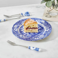 Spode Blue Italian Porselen Saplı 6'lı Tatlı Çatalı Seti