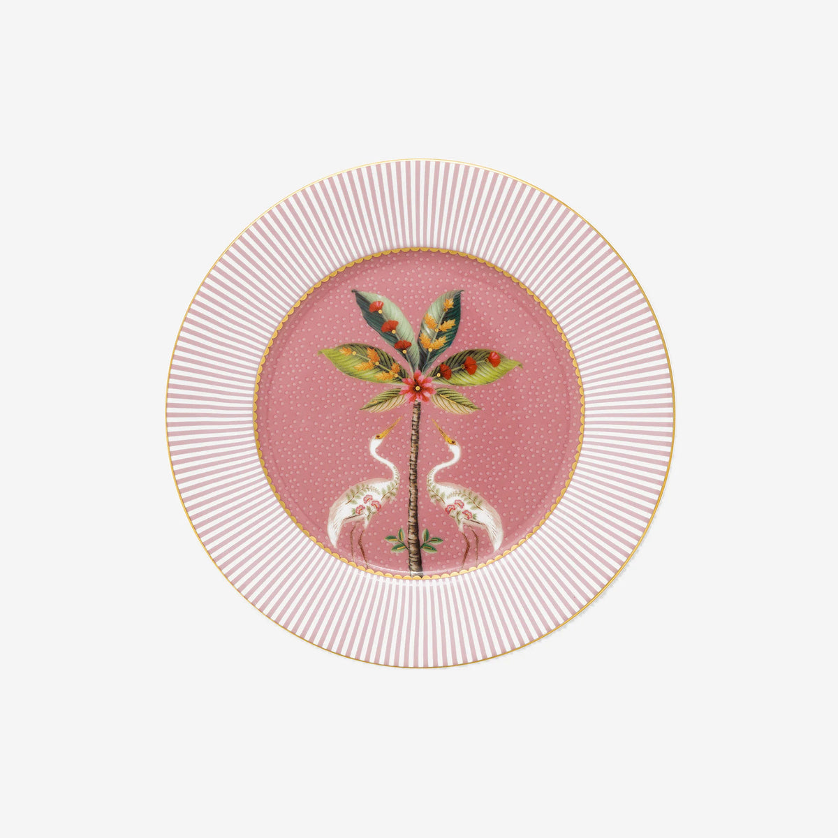 Pip Studio La Majorelle Pembe Porselen Pasta Tabağı 17 cm