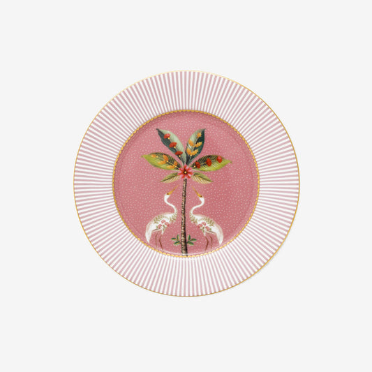 Pip Studio La Majorelle Pembe Porselen Pasta Tabağı 17 cm