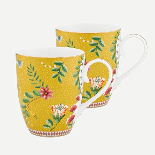 Pip Studio La Majorelle Sarı Porselen Kupa Seti 350 ml
