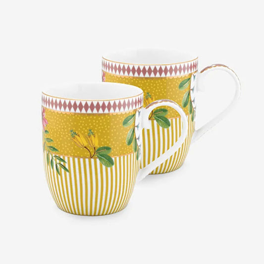 Pip Studio La Majorelle Sarı Porselen Kupa Seti 145ml