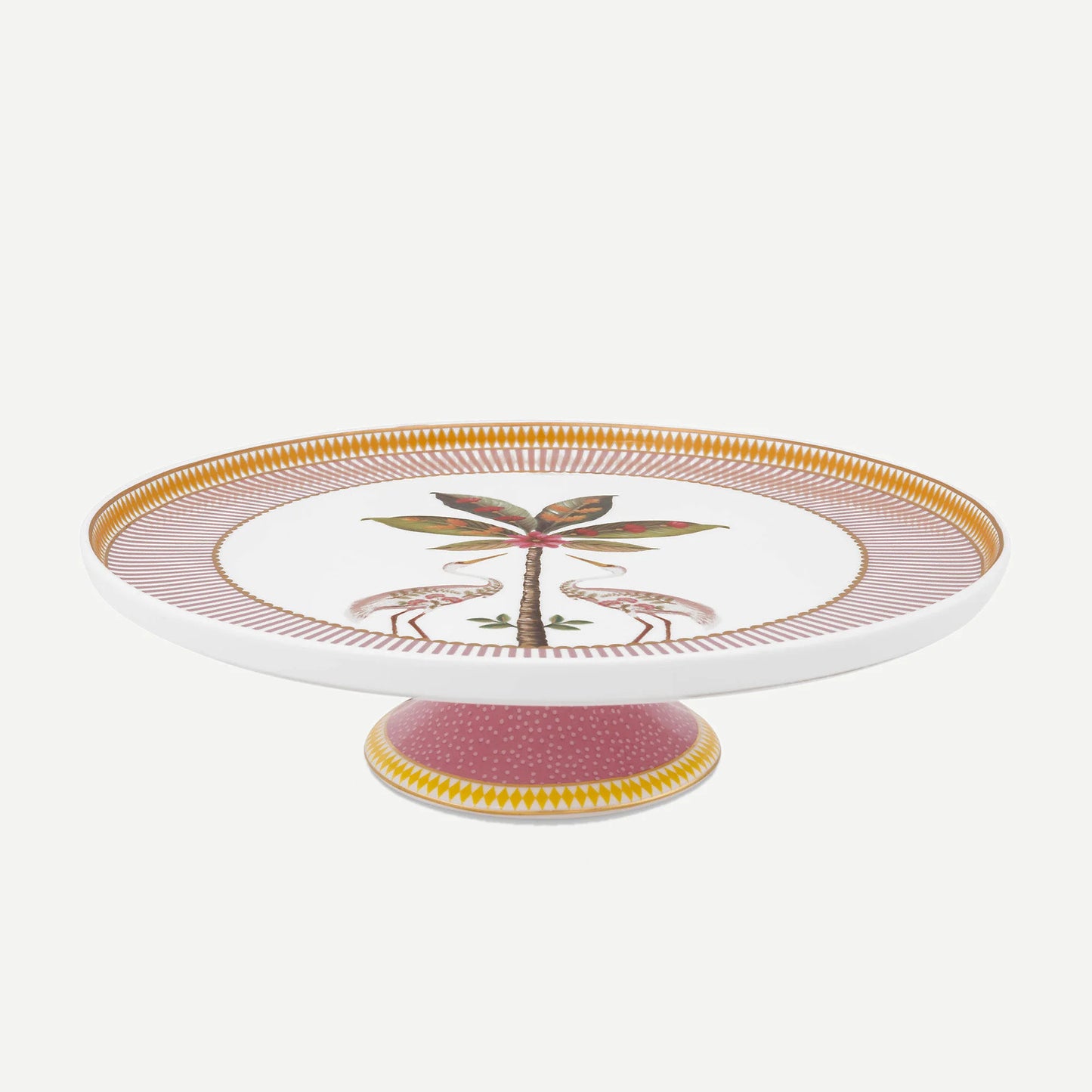 Pip Studio La Majorelle Pembe Porselen Kek Standı 21 cm