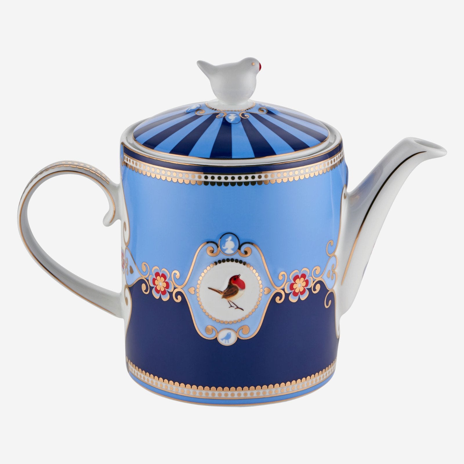 Mavi Porselen Demlik 1300 ml Love Birds Collection by Pip Studio
