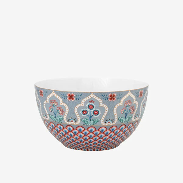 Mavi Porselen Kase 18 cm Flower Festival Collection by Pip Studio