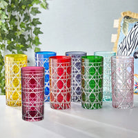 Turkuaz Cam Su Bardağı 485 ml Gloria Collection by Chiara Alessi