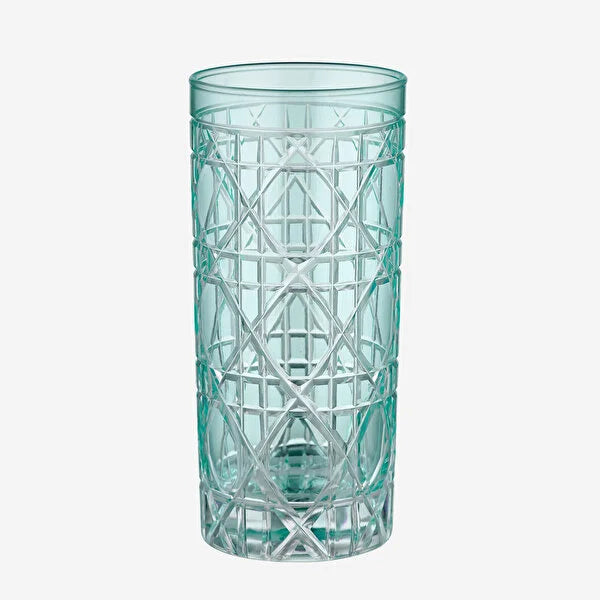 Turkuaz Cam Su Bardağı 485 ml Gloria Collection by Chiara Alessi