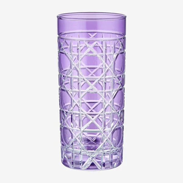 Mor Cam Su Bardağı 485 ml Gloria Collection by Chiara Alessi