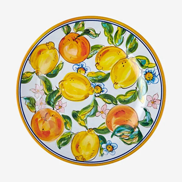 Beyaz Melamin Yemek Tabağı 28 Cm Capri Collection by Chiara Alessi