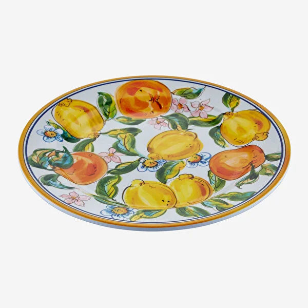 Beyaz Melamin Yemek Tabağı 28 Cm Capri Collection by Chiara Alessi