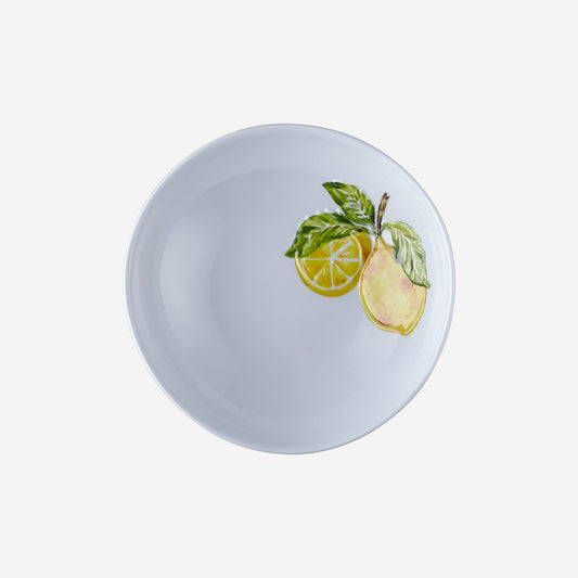 Beyaz Melamin Çukur Tabak 20 Cm Capri Collection by Chiara Alessi