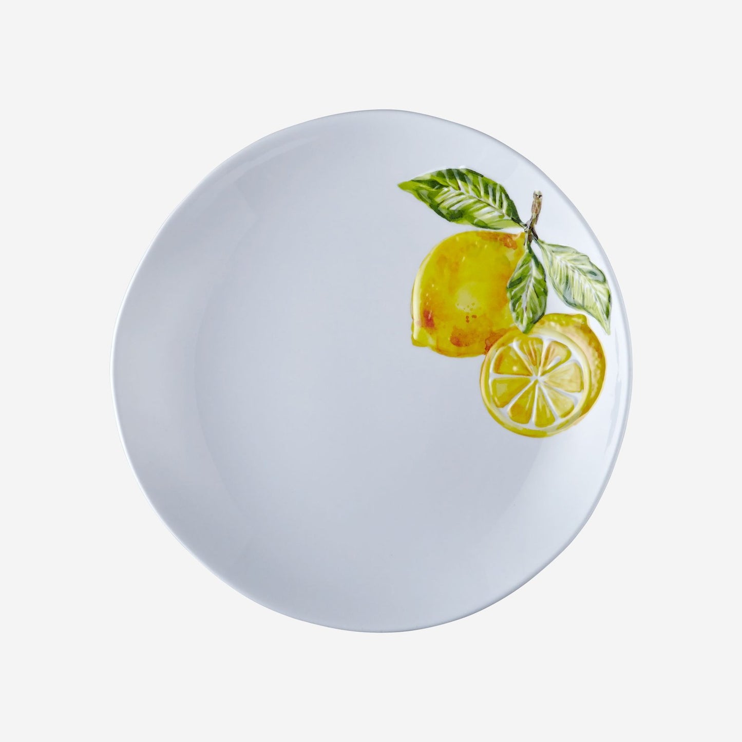 Beyaz Melamin Kahvaltı Tabağı 23 Cm Capri Collection by Chiara Alessi