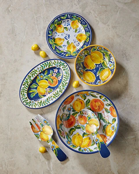 Mavi Melamin Servis Seti 30 Cm Capri Collection by Chiara Alessi