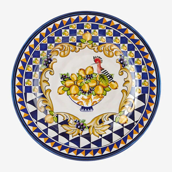 Chiara Alessi Mavi Melamin Yemek Tabağı 28 cm