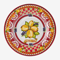 Chiara Alessi Kırmızı Melamin Yemek Tabağı 28 Cm