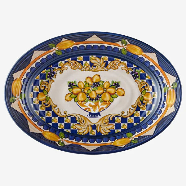 Chiara Alessi Mavi Melamin Servis Kasesi 33 cm