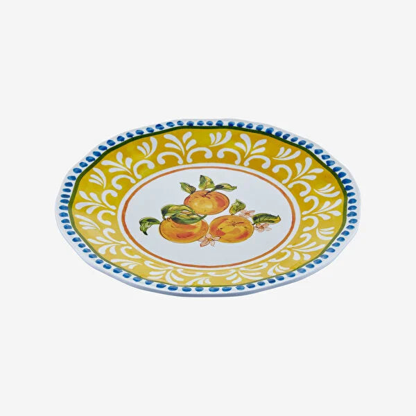 Chiara Alessi Capri Sarı Melamin Kahvaltı Tabağı 23 cm