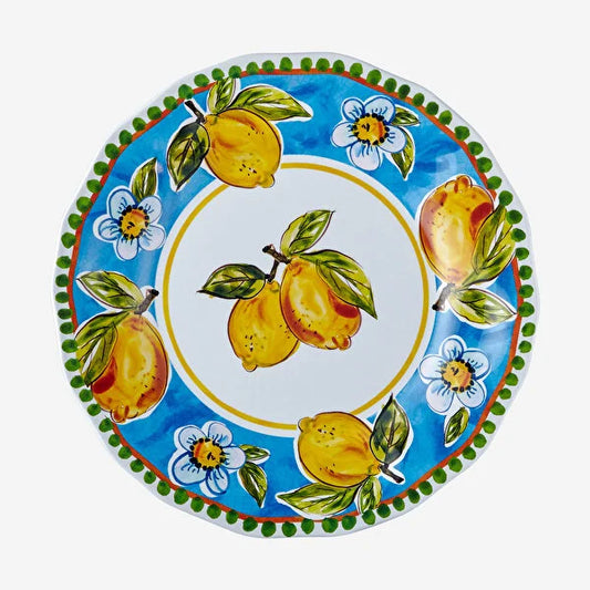 Chiara Alessi Capri Mavi Melamin Yemek Tabağı 28 cm
