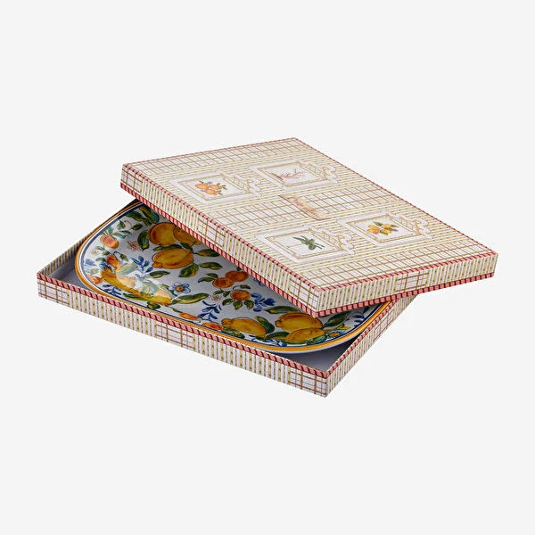 Mavi Melamin Servis Tabağı 44 Cm Capri Collection by Chiara Alessi