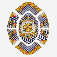 Mavi Melamin Meze Tabağı 7 Parça Capri Collection by Chiara Alessi