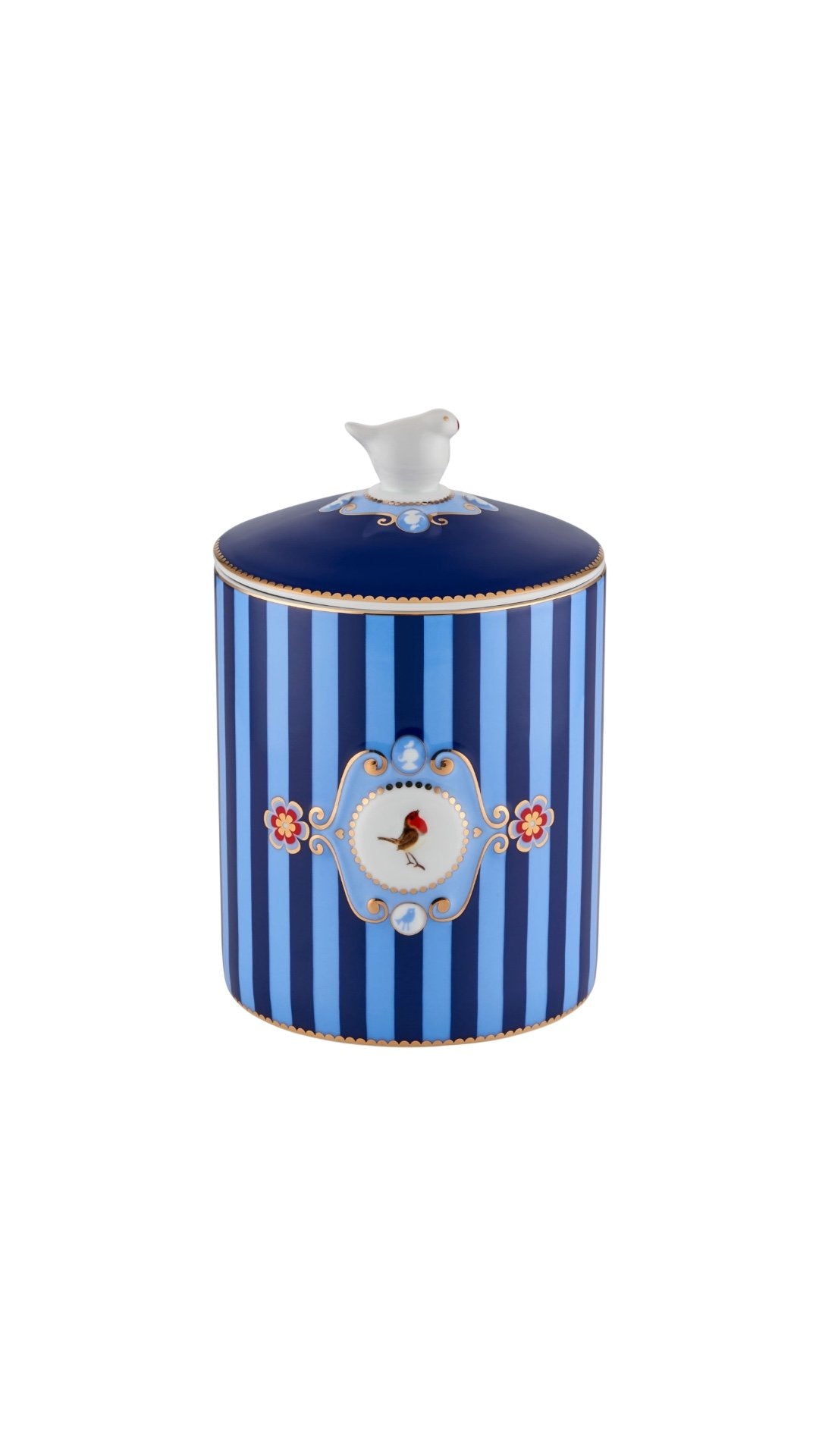 Mavi Porselen Saklama Kabı 1300 ml Love Birds Collection by Pip Studio