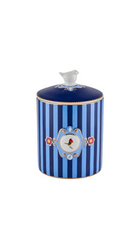 Mavi Porselen Saklama Kabı 1300 ml Love Birds Collection by Pip Studio