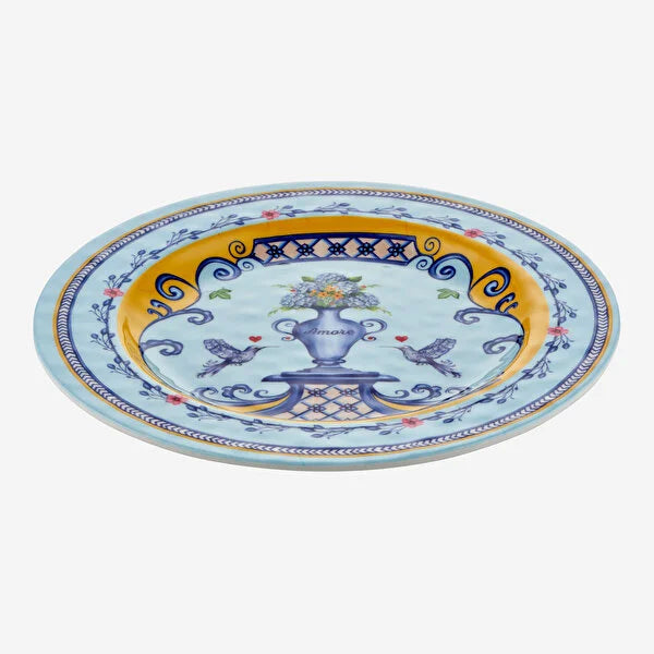 Chiara Alessi Mavi Melamin Yemek Tabağı 28 Cm CAMAR1080BL1