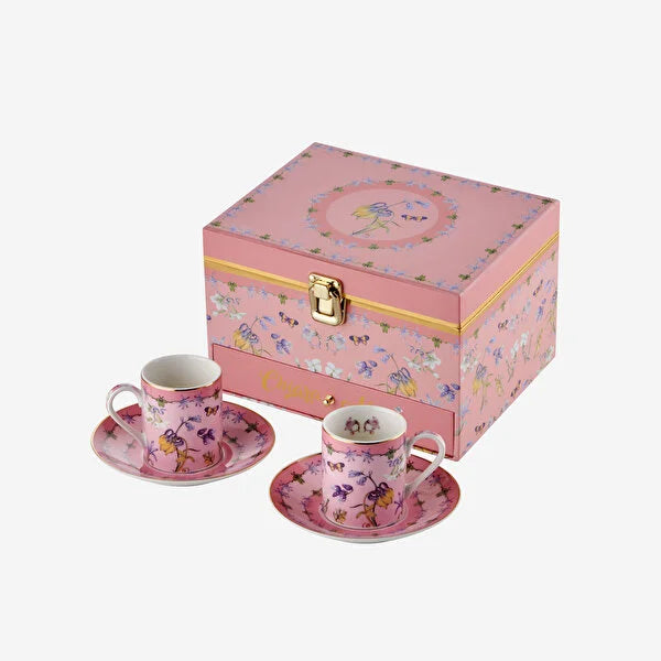 Chiara Alessi Ballerina Pembe Porselen Kahve Fincan Seti 120 ml CAMB205BPK