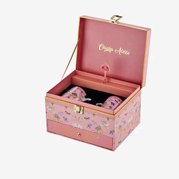 Chiara Alessi Ballerina Pembe Porselen Kahve Fincan Seti 120 ml CAMB205BPK