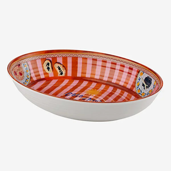 Chiara Alessi Cote D Azur Turuncu Melamin 33 cm Servis Kasesi CAMCA2083BL1