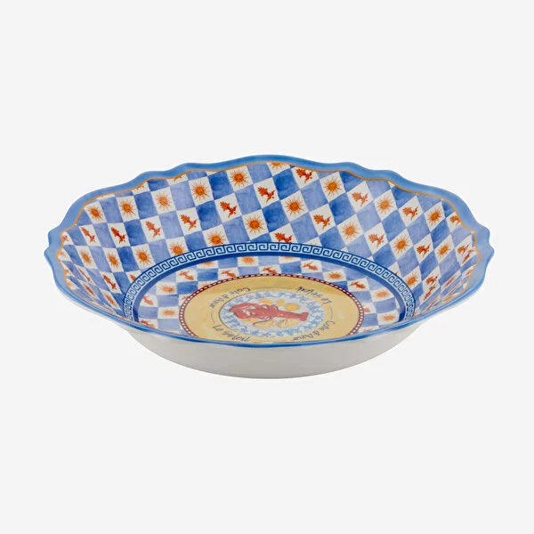 Chiara Alessi Cote D Azur Mavi Melamin 35 cm Servis Kasesi CAMCA2084BL1