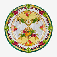 Chiara Alessi Carpe Diem Sarı Melamin Yemek Tabağı 28 cm