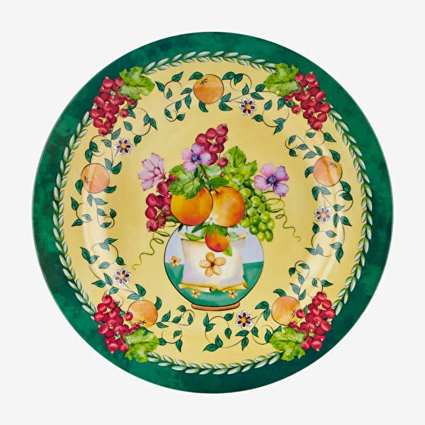 Chiara Alessi Carpe Diem Sarı Melamin Yemek Tabağı 28 cm