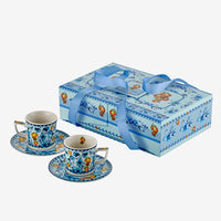 Mavi Porselen Kahve Fincan Seti 120 Ml Arancia Collection by Chiara Alessi