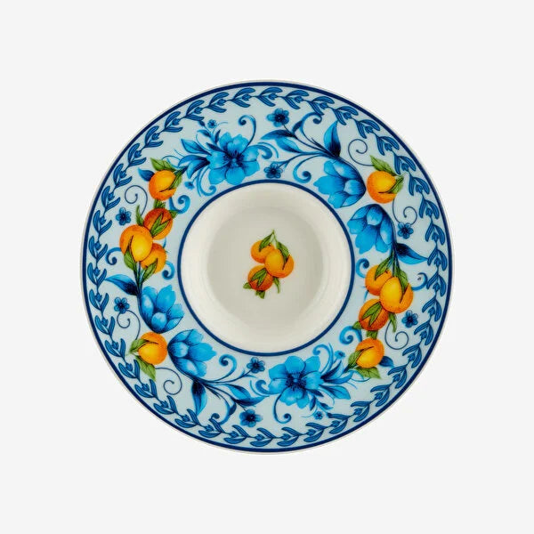 Mavi Porselen Kahve Fincan Seti 120 Ml Arancia Collection by Chiara Alessi