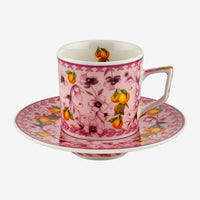 Pembe Porselen Kahve Fincan Seti 120 Ml Arancia Collection by Chiara Alessi