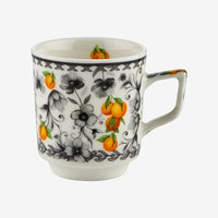 Gri Porselen Kahve Fincan Seti 120 Ml Arancia Collection by Chiara Alessi