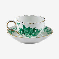 Yeşil Porselen Kahve Fincan Seti 100 ml Primavera Collection by Chiara Alessi