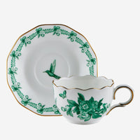 Yeşil Porselen Kahve Fincan Seti 100 ml Primavera Collection by Chiara Alessi