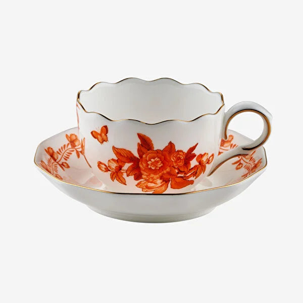 Turuncu Porselen Kahve Fincan Seti 100 ml Primavera Collection by Chiara Alessi