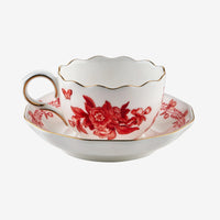 Kırmızı Porselen Kahve Fincan Seti 100 ml Primavera Collection by Chiara Alessi