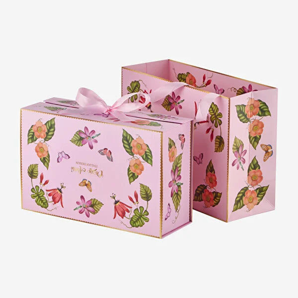 Chiara Alessi Butterfly Mor Porselen 2'li Kahve Fincan Seti