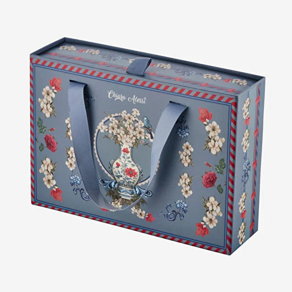 Chiara Alessi Fiori Di Primavera Mavi Porselen Kahve Fincan Seti 100 ml CAPBKP2ECBW2